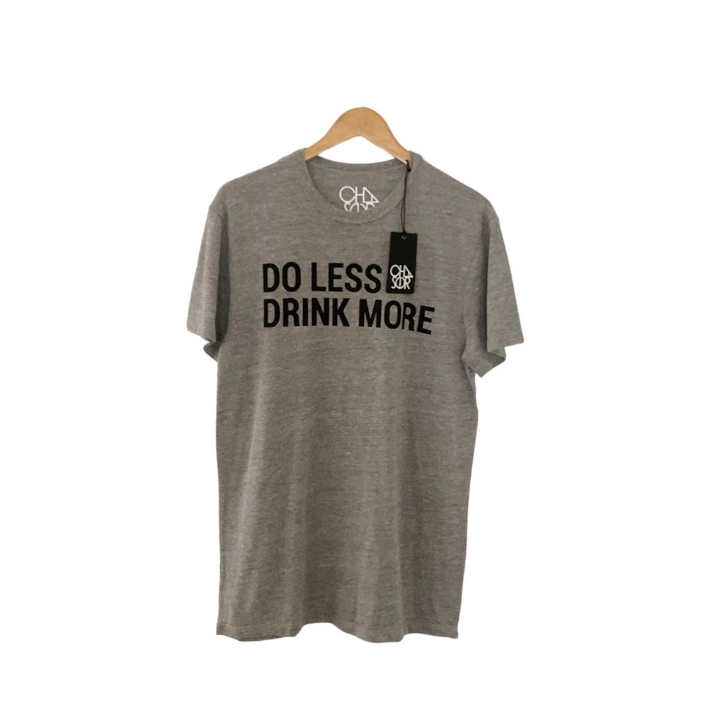 Chaser Mens Heather Grey Graphic Tee Size Large